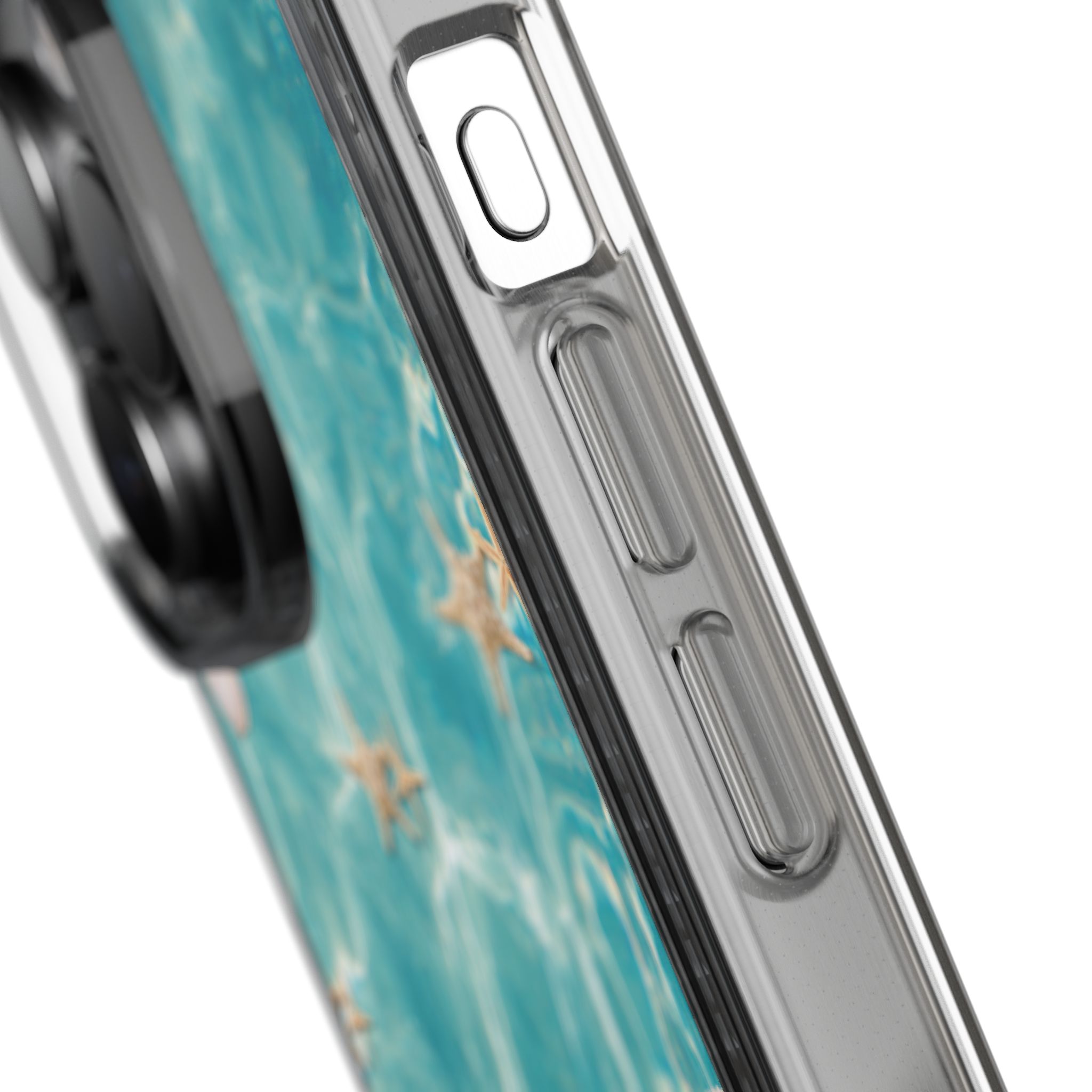 Beach-Inspired Clear Phone Case with Seashells - Image 117